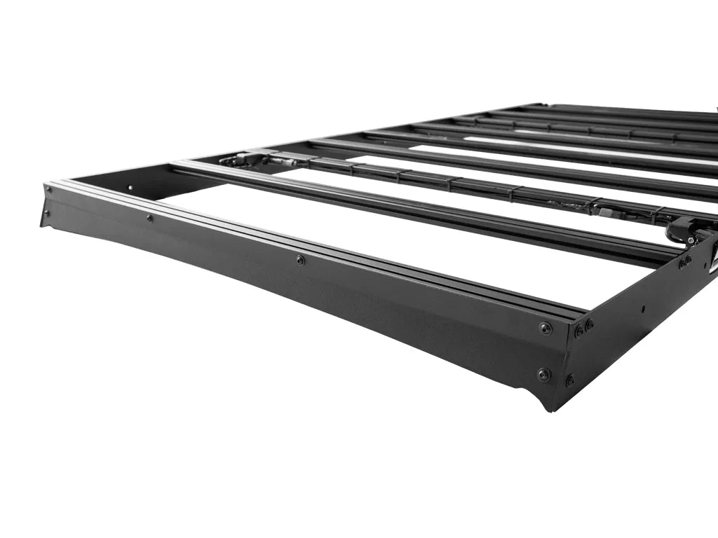 CR2836 – CALI RAISED Roof Rack, Direct Fit Powder Coated Black Aluminum Side Panels/ Adjustable Steel Feet Single Wit...